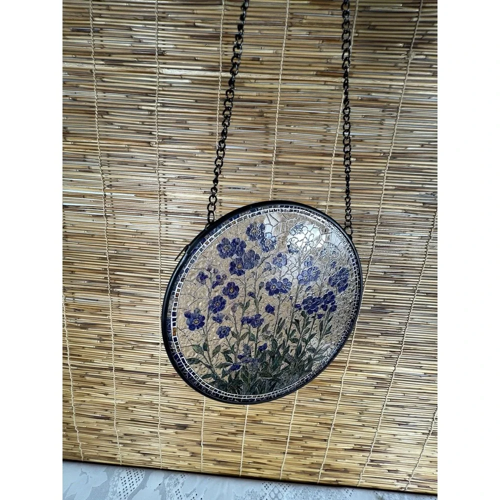 Forget -me-not Flower Pendant Lovers ( Blue 6.3 Inch )